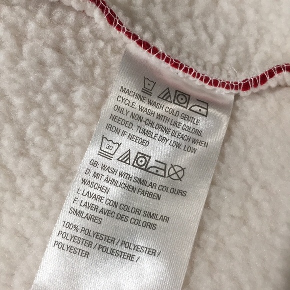 D&Co. Red fleece Jacket hoodie - Picture 8 of 8